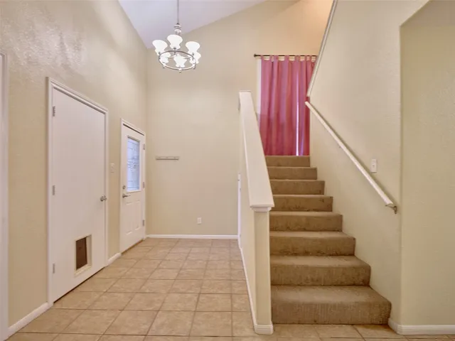 a view of entryway with stairs