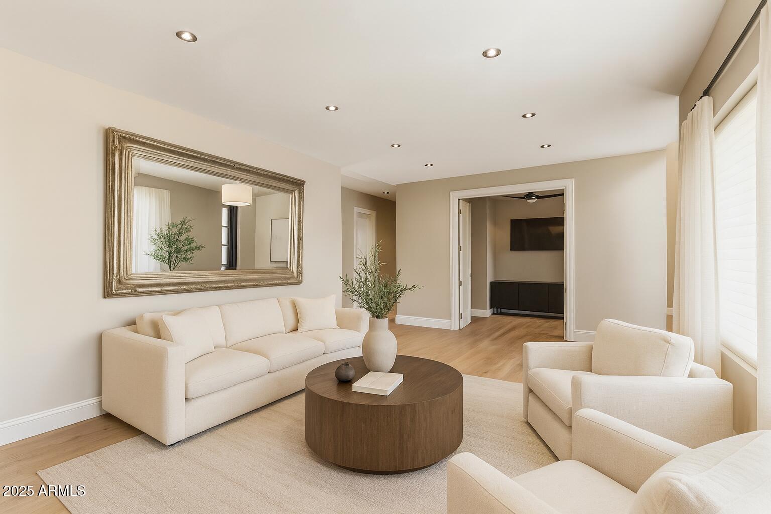 5868 East Onyx Avenue Paradise Valley, AZ 85253 - Photo 9 of 45 Contemporary Living Room with Natural Li