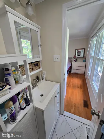 a view of storage and utility room