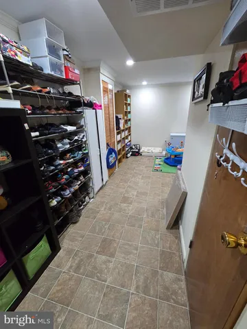 a view of storage and utility room