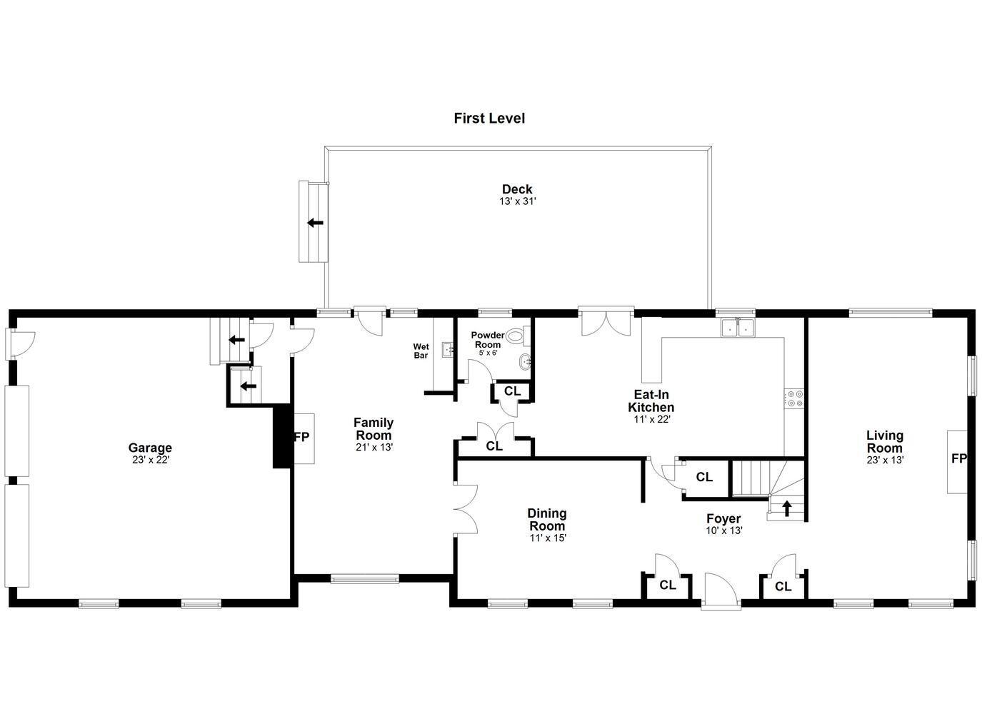 57 Laurel Road New Canaan, CT 06840 - Photo 27 of 29 First Floor Plan