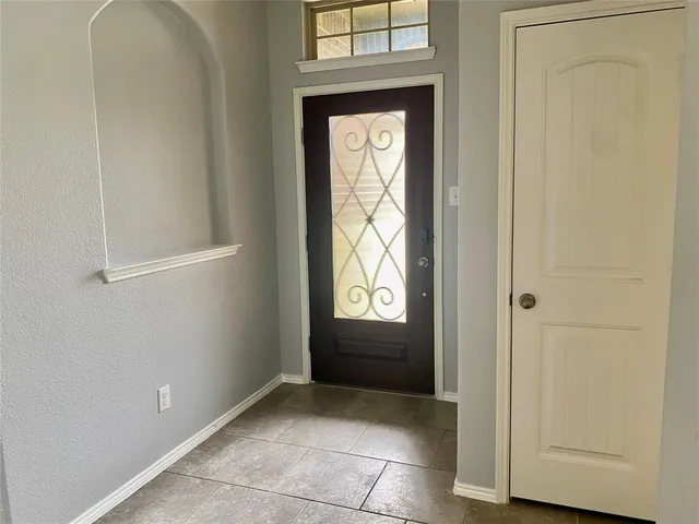 a view of an entryway door