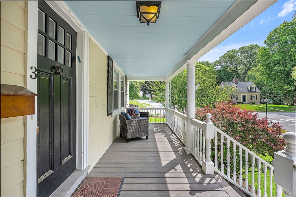 3 Thorpe Road Needham, MA 02494 - Photo 3 of 36 a view of a balcony