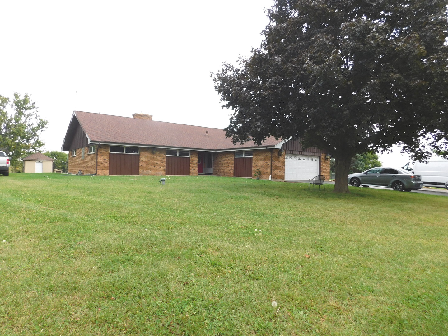 46W356 Jericho Road Big Rock, IL 60511 - Photo 2 of 33 a front view of house with yard and trees