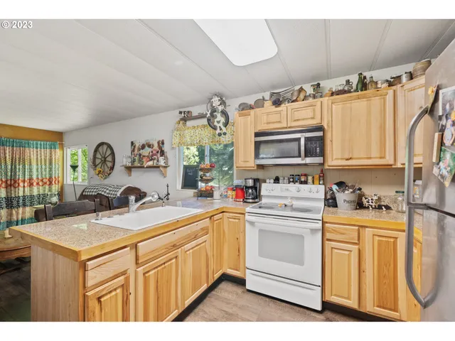 a living room with furniture a rug and a window