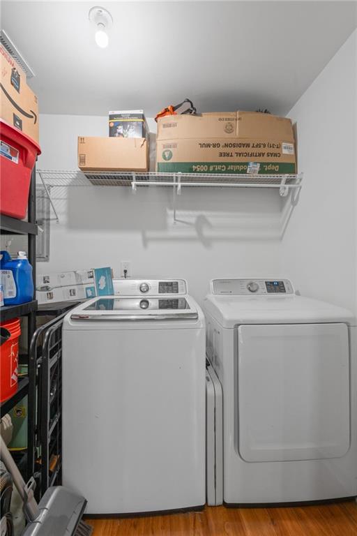 799 Pine Roc Drive Stone Mountain, GA 30083 - Photo 14 of 26 a utility room with dryer and washer