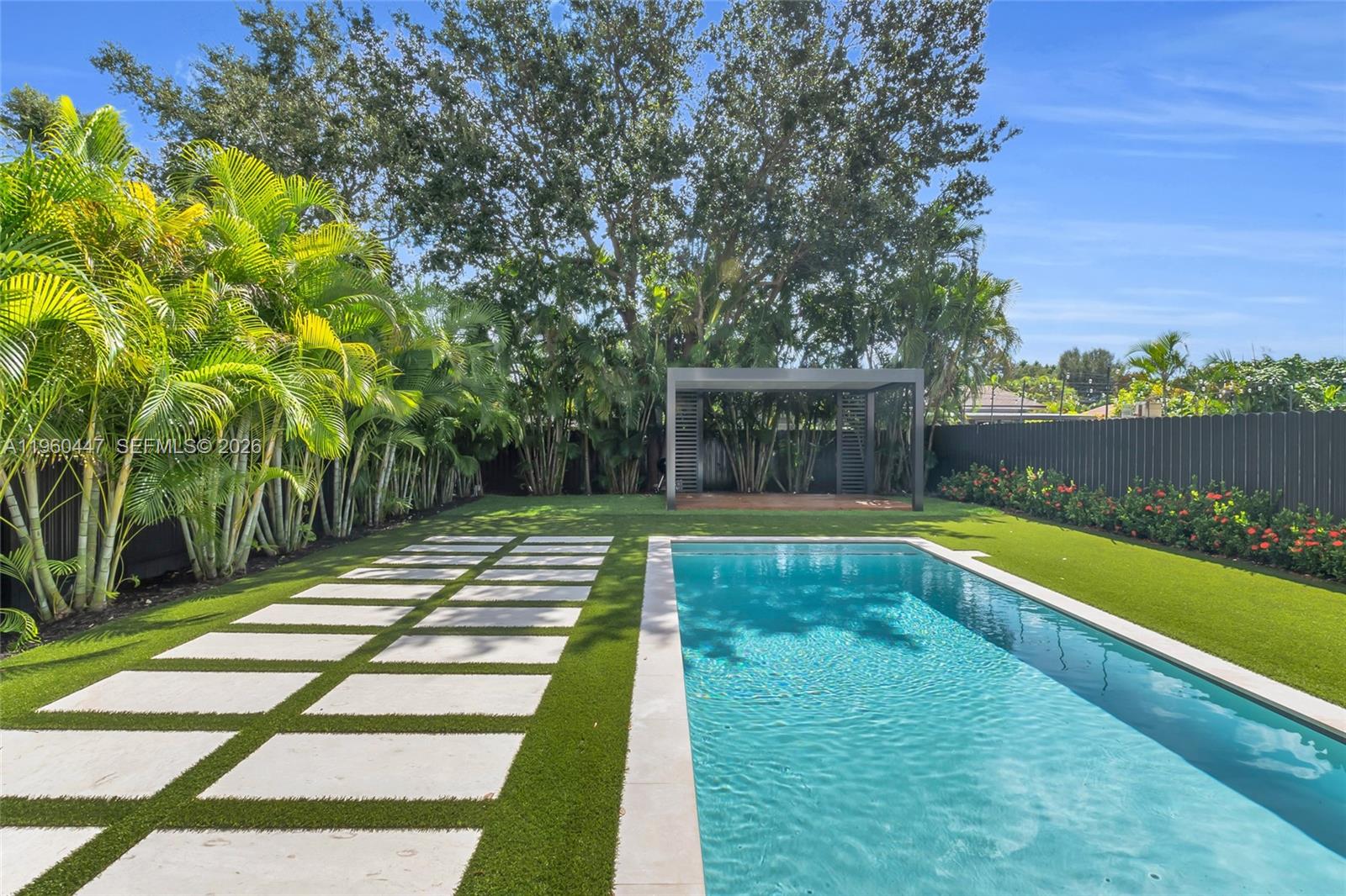 2029 Southwest 62nd Avenue Miami, FL 33155 - Photo 37 of 43 a view of swimming pool with chairs in patio