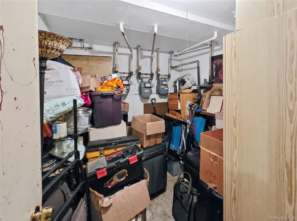 a view of storage and utility room