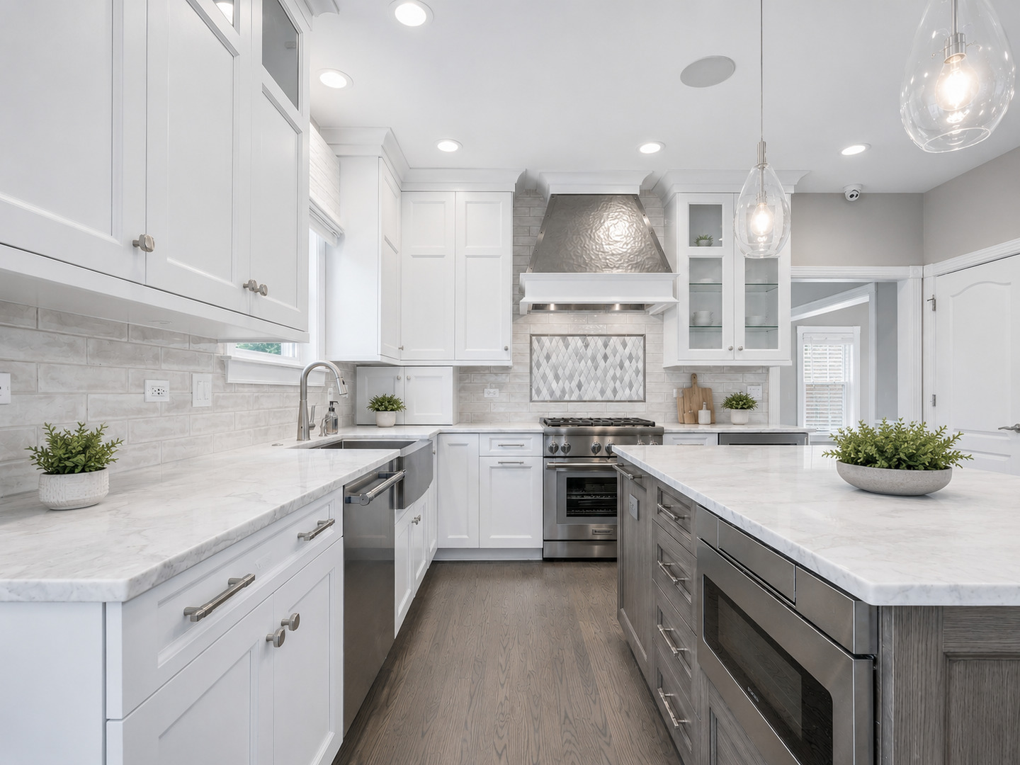 832 Bemis Road Glen Ellyn, IL 60137 - Photo 19 of 62 a kitchen with a white stove and white cabinets