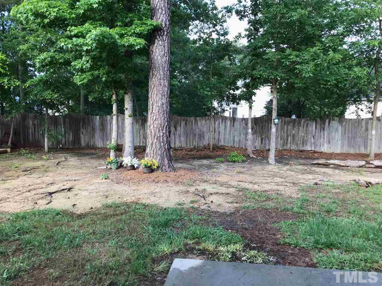 8612 Neuse Hunter Drive Raleigh, NC 27616 - Photo 23 of 23 a view of small yard with wooden fence