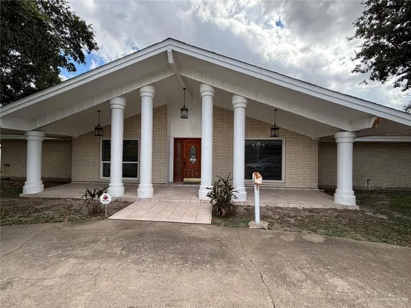 a front view of a house