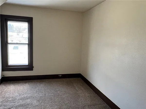 a view of a small space with window
