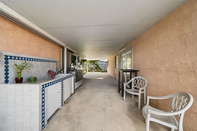 a view of entryway wih livingroom and furniture