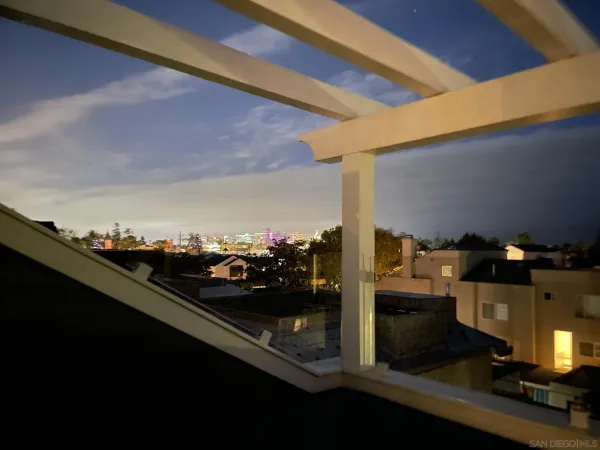 a view of a balcony