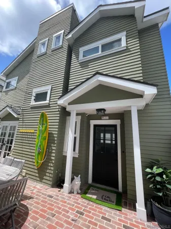 a front view of a house