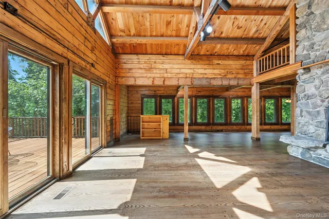 a view of a building with a porch