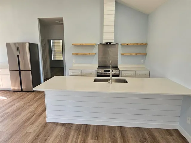 a bathroom with a sink