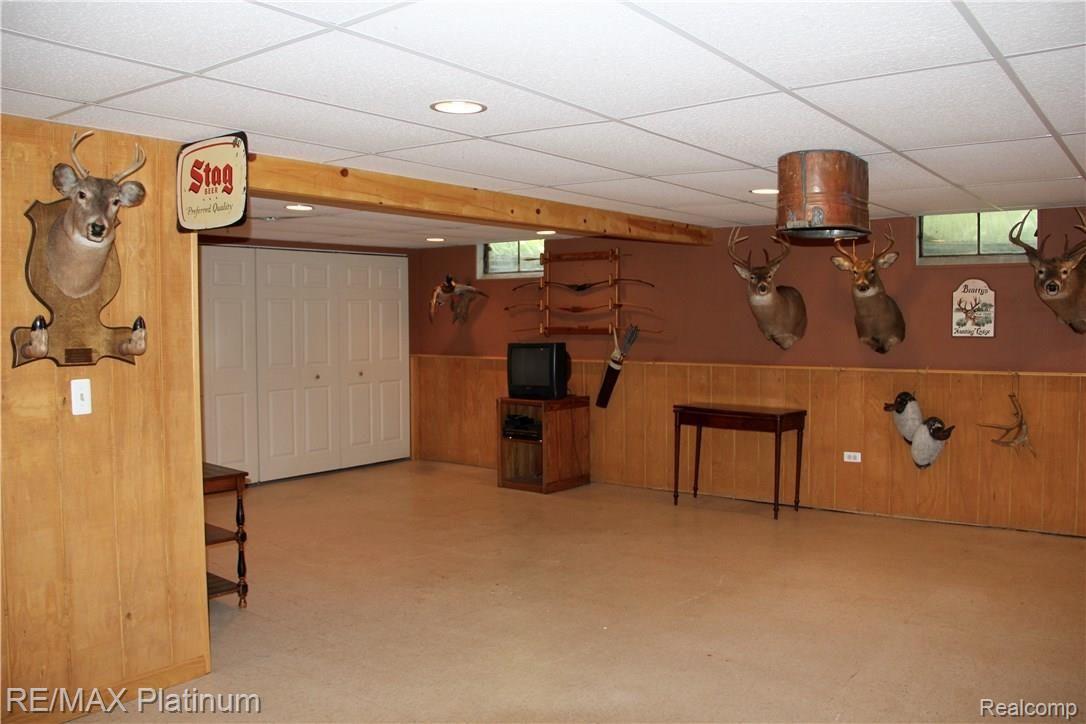 5775 Bullard Road Fenton, MI 48430 - Photo 31 of 50 Partially Finished Basement with Loads of Extra Storage.