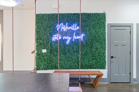 a outdoor view with a bench