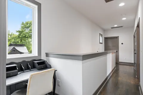 a room with furniture and a window