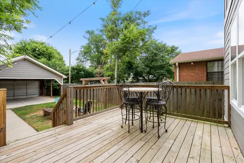 a view of a roof deck