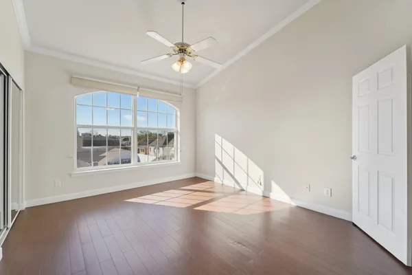 a view of a glass door with a glass door