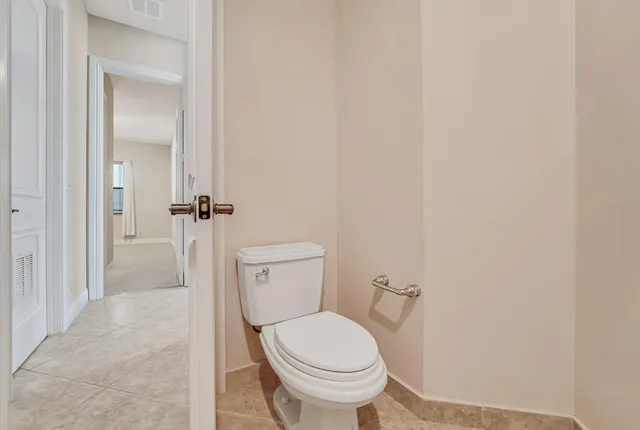 a view of a swimming pool with a garden