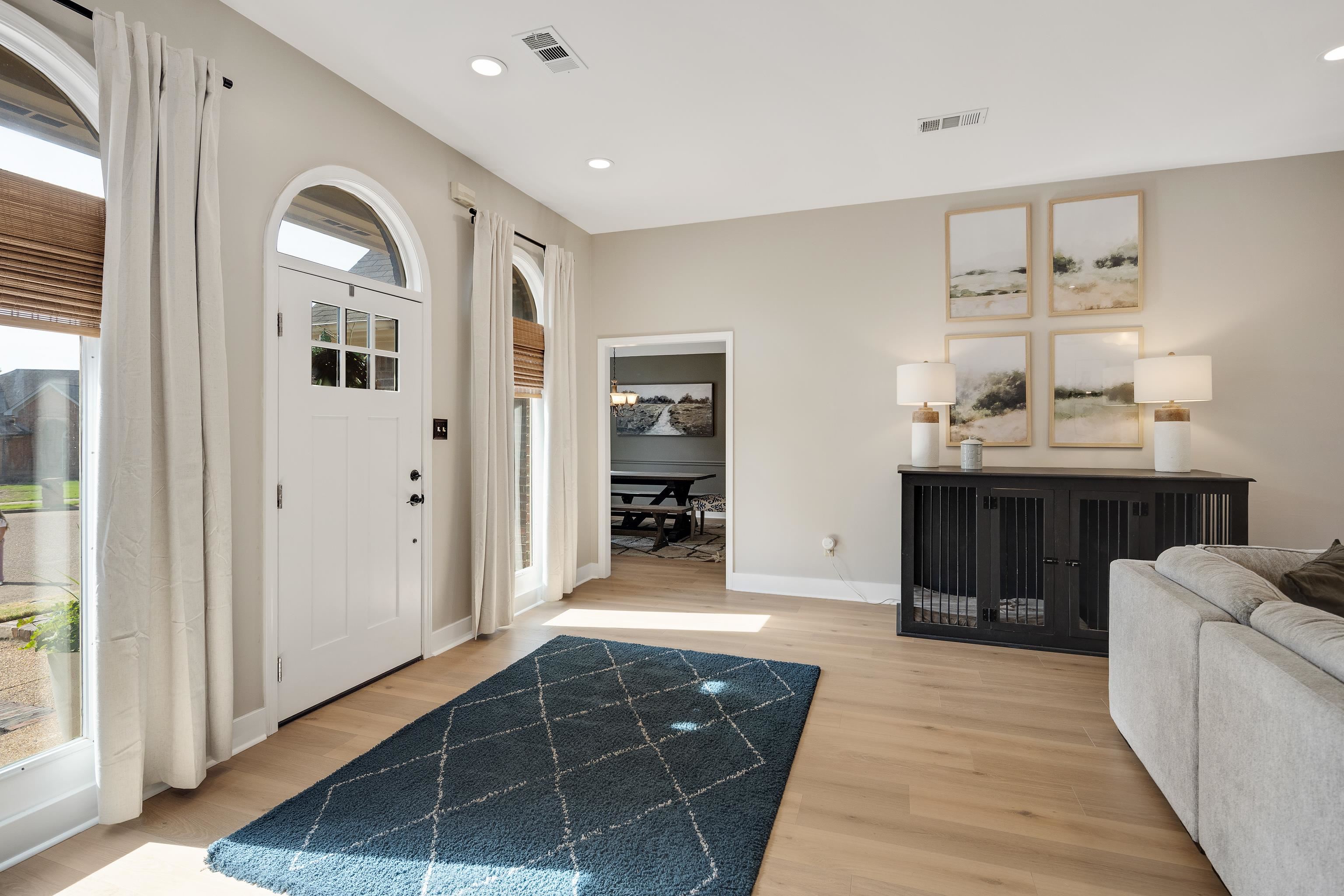 288 Hughes Cove Collierville, TN 38017 - Photo 5 of 31 Foyer featuring light wood-style flooring and recessed lighting