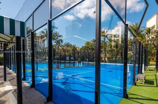 a view of a city from a balcony