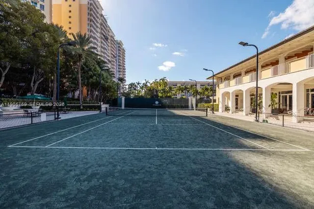 a view of a tennis court