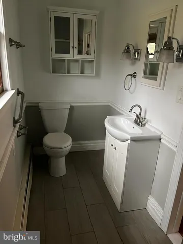 a bathroom with a sink and a toilet