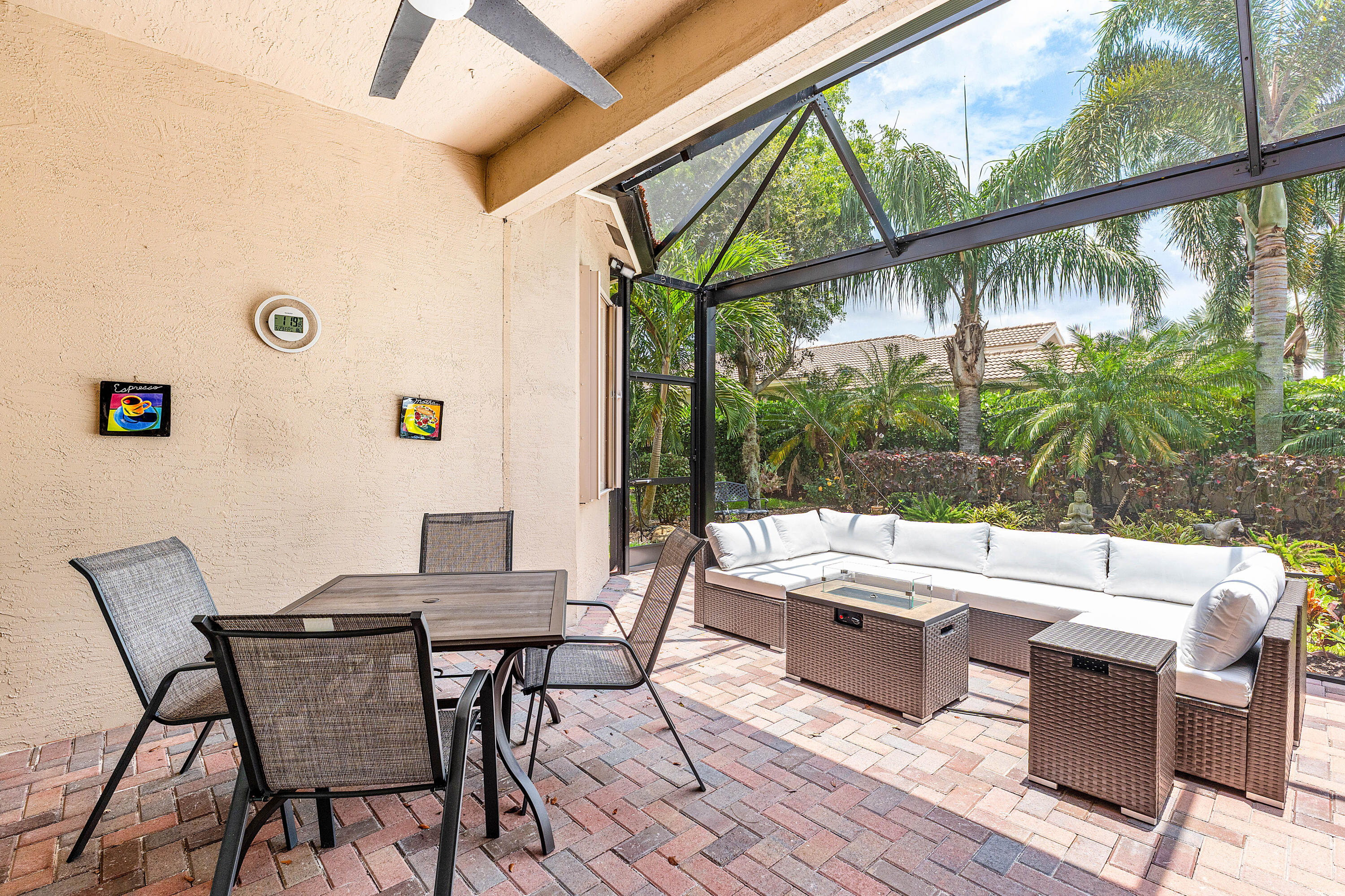 9428 Ivory Isle Road Boynton Beach, FL 33473 - Photo 30 of 46 Covered Patio With Picture Frame Screen