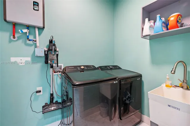 a room with storage and utility