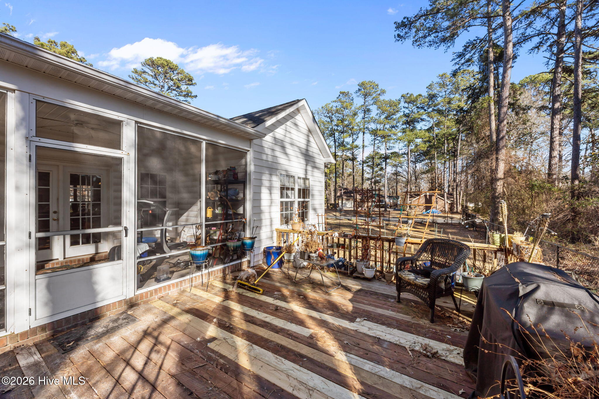 2301 Brices Creek Road New Bern, NC 28562 - Photo 38 of 54 Large deck off the screened porch