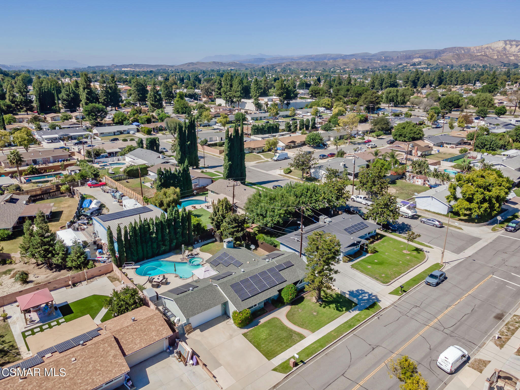 1765 Barnes Street Simi Valley, CA 93063 - Photo 30 of 30 an aerial view of a house with a garden