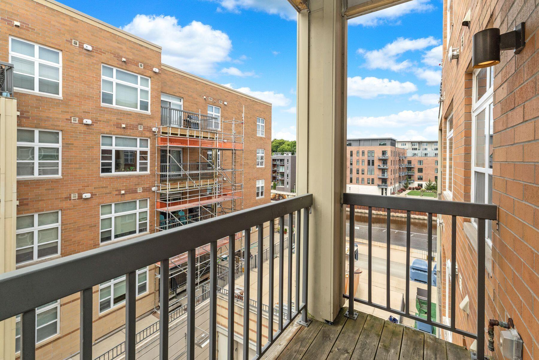 1925 North Water Street, Unit 301 Milwaukee, WI 53202 - Photo 5 of 15 Balcony View of River