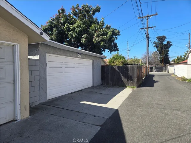 a backyard of a house