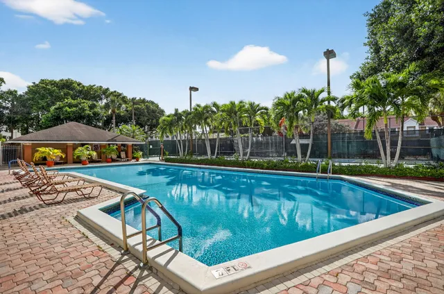 an aerial view of a yard