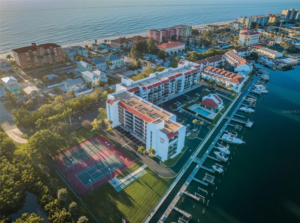 19111 Vista Bay Drive, Unit 211 Indian Shores, FL 33785 - Photo 43 of 62 a city view from a balcony