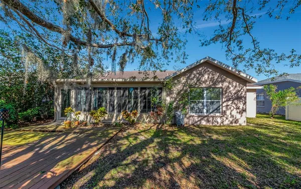 a view of outdoor space with seating area