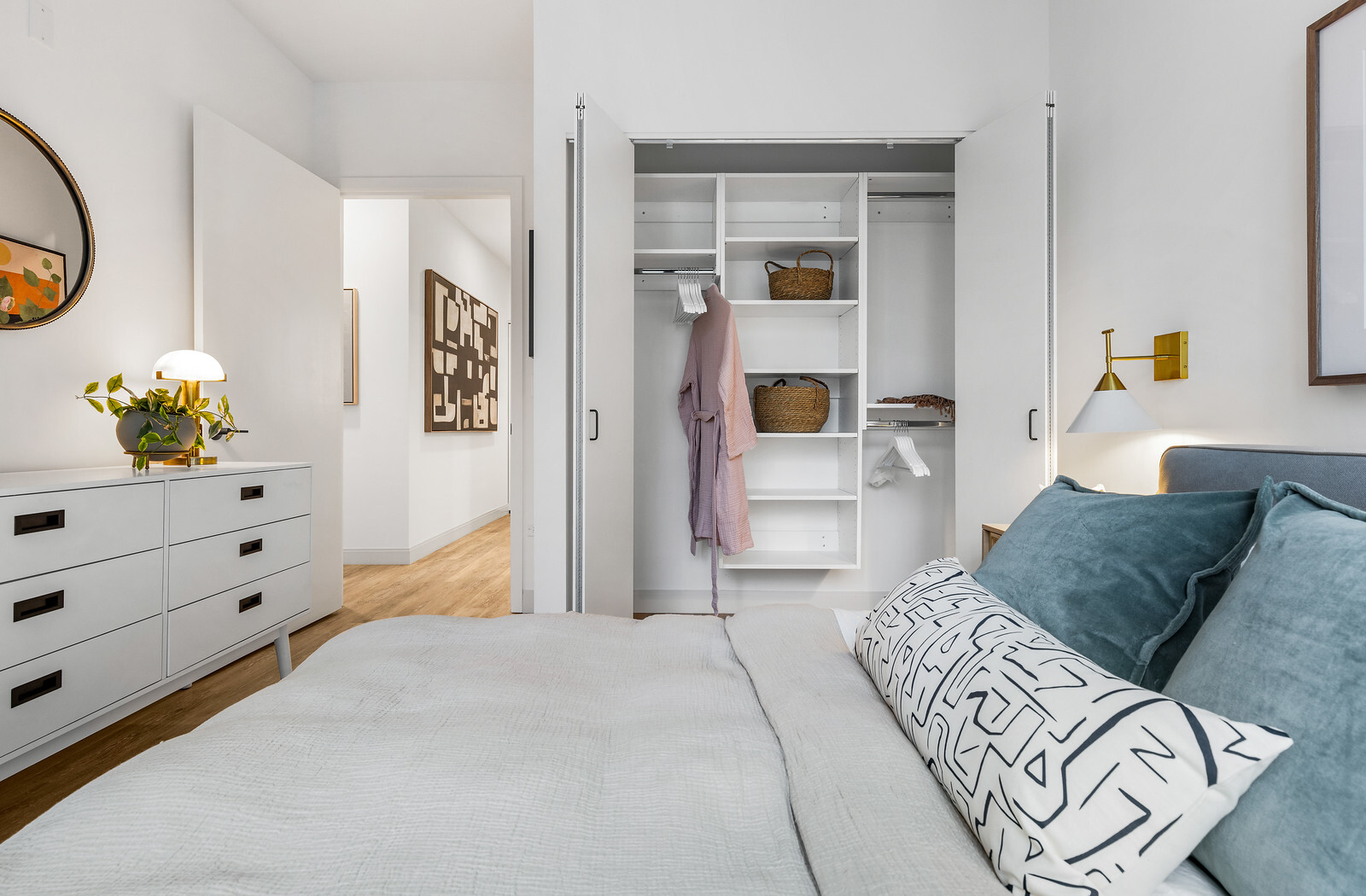 218 East Grand Avenue, Unit 1205 Chicago, IL 60611 - Photo 9 of 20 a bedroom with furniture and window