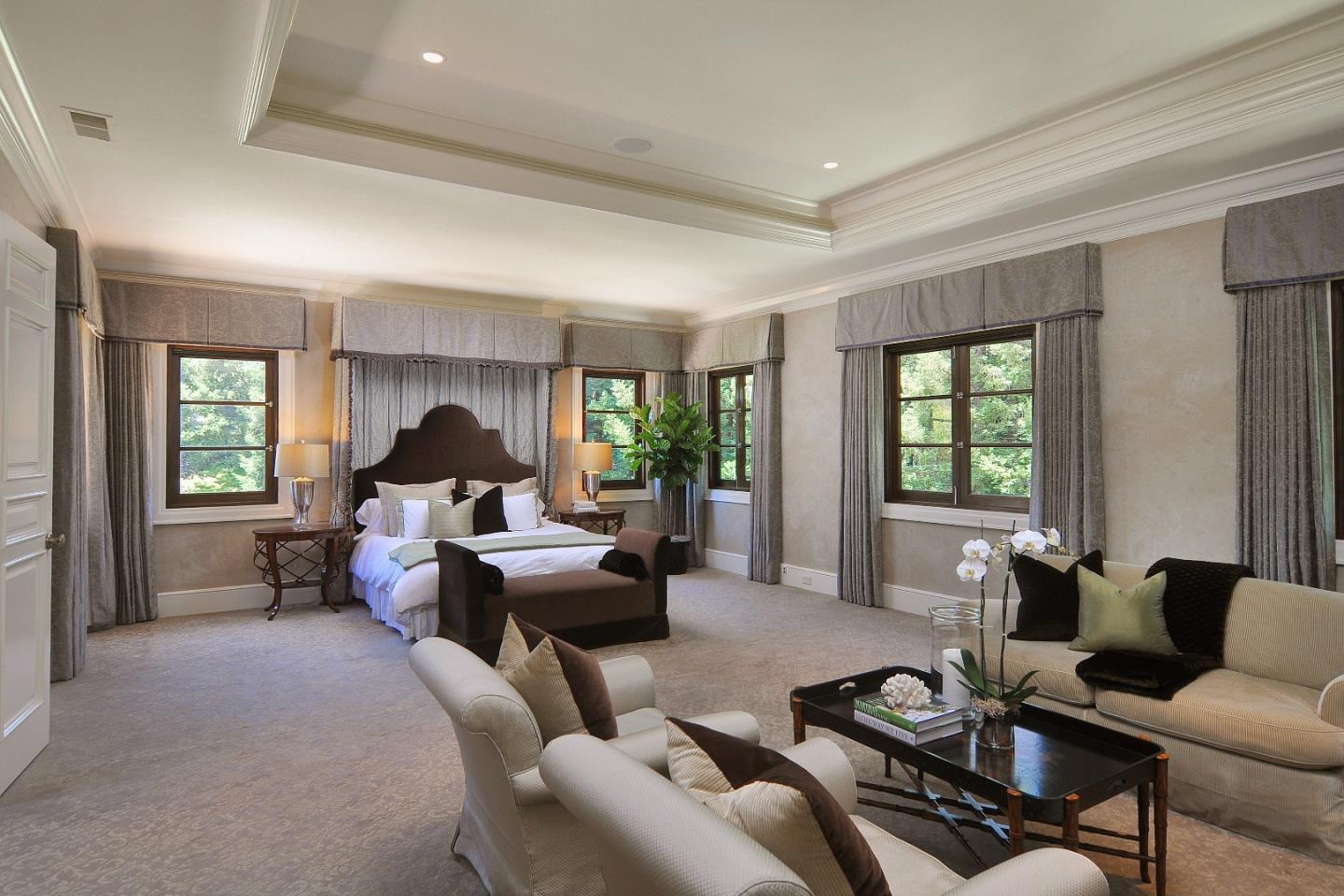 1 Faxon Road Atherton, CA 94027 - Photo 13 of 19 a living room with furniture and a large window