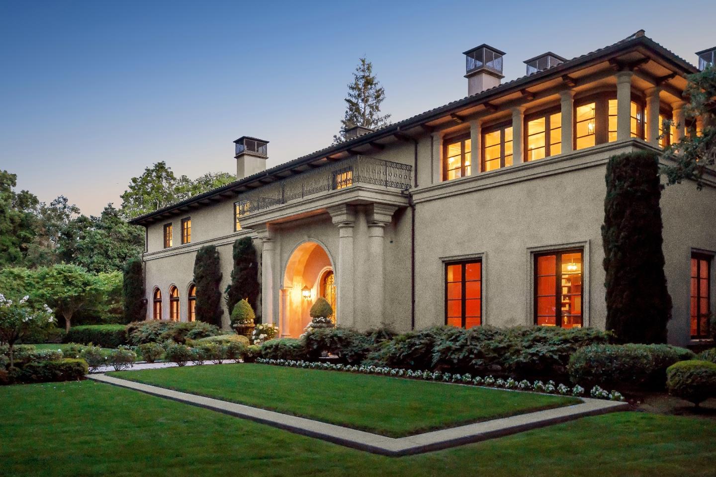 1 Faxon Road Atherton, CA 94027 - Photo 2 of 19 a front view of a house with a yard