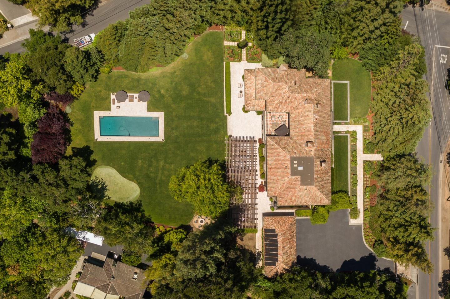 1 Faxon Road Atherton, CA 94027 - Photo 6 of 19 view of a house with a yard