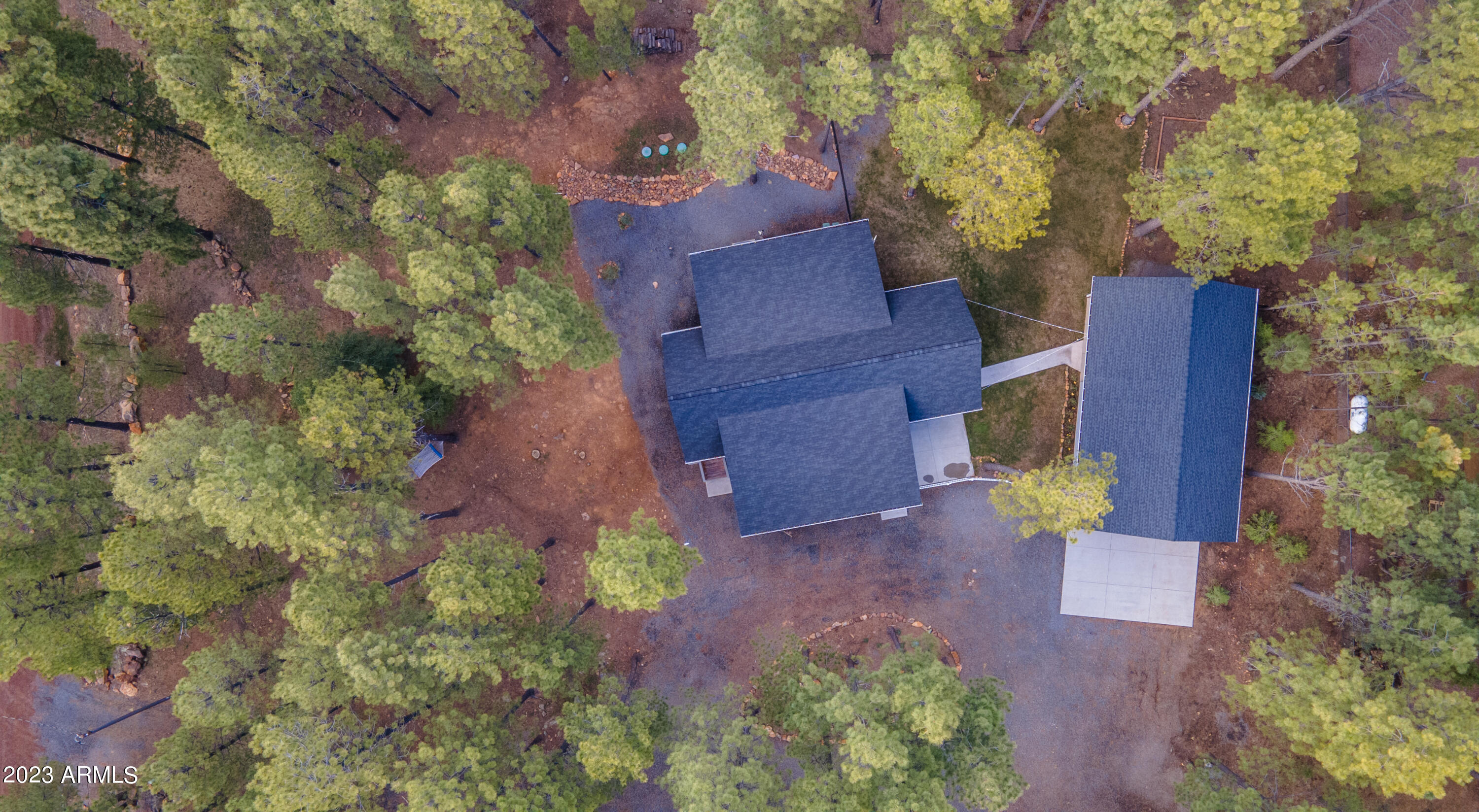 2772 Larson Loop Forest Lakes, AZ 85931 - Photo 65 of 65 an aerial view of a house with a yard