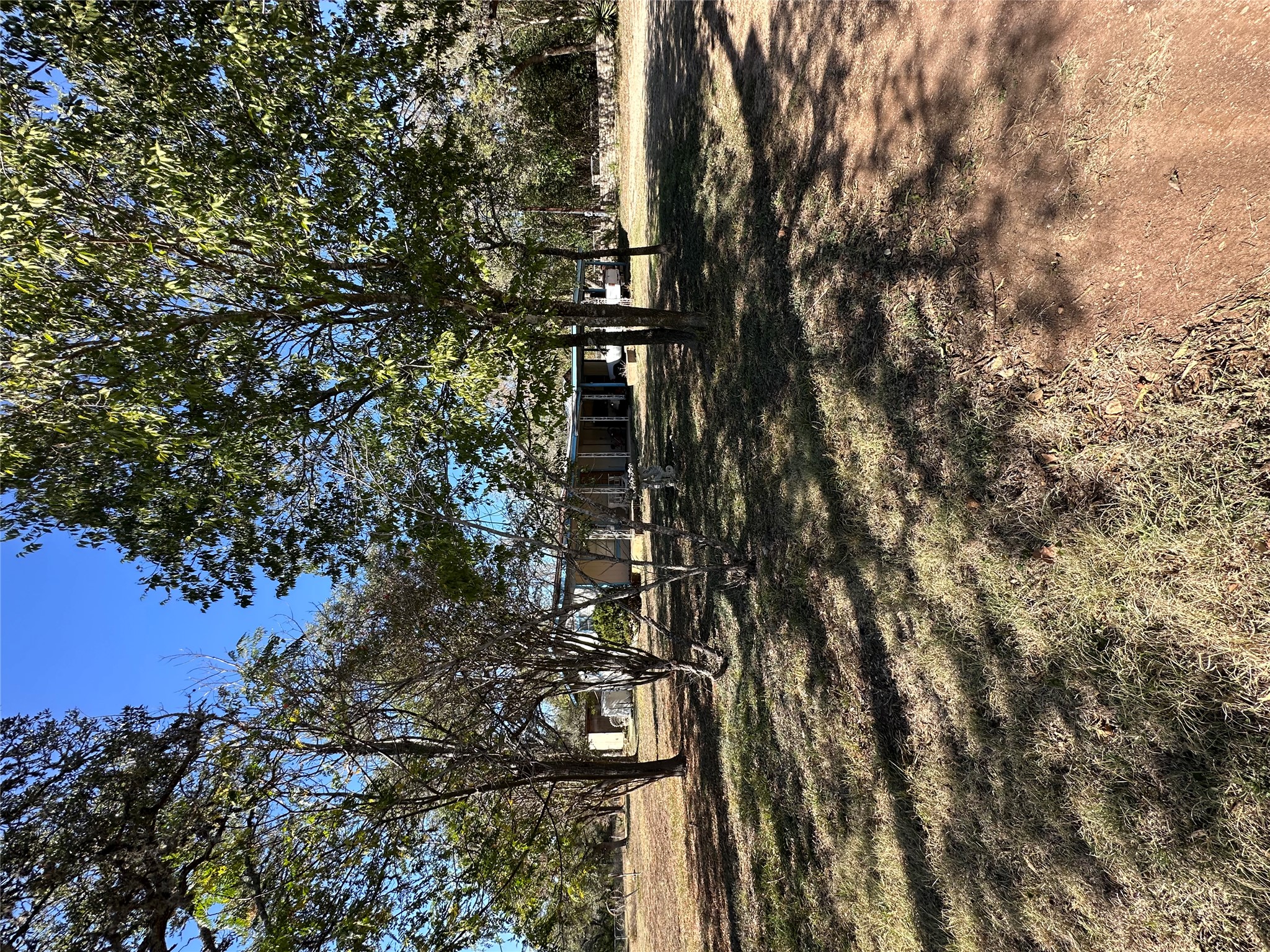 a view of road with trees