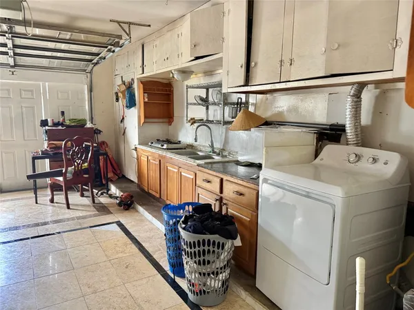 a room with storage and utility