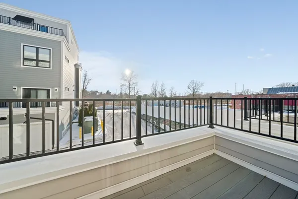 a view of balcony with city view