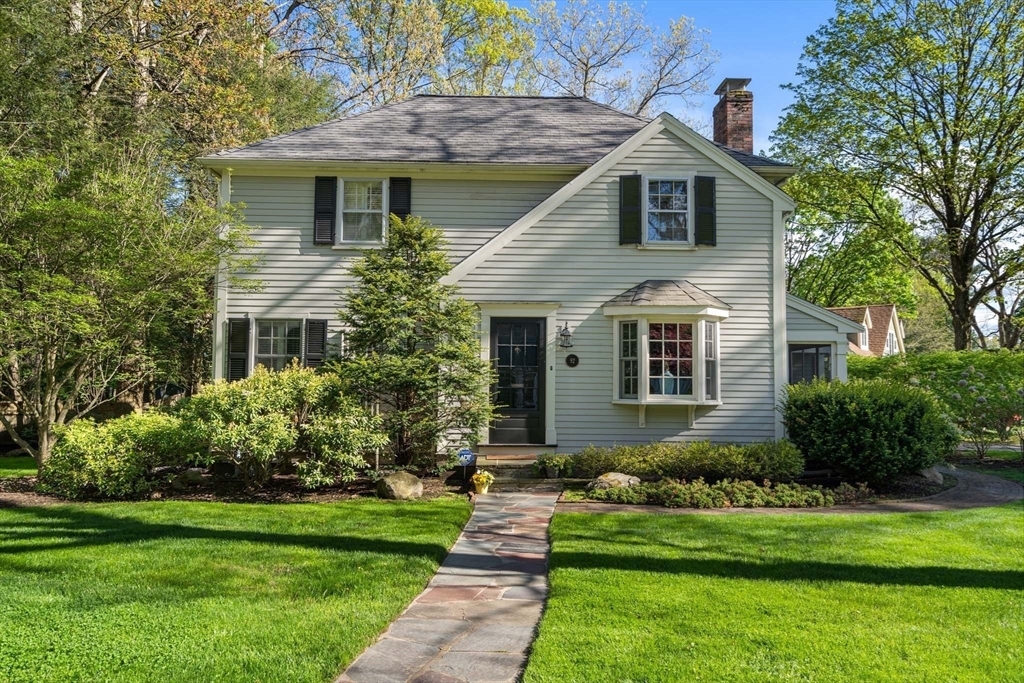 92 Parker Road Wellesley, MA 02482 - Photo 2 of 39 a front view of house with yard and green space