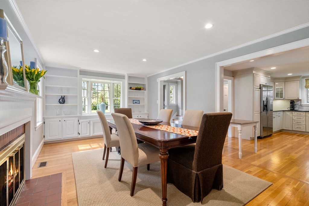 92 Parker Road Wellesley, MA 02482 - Photo 9 of 39 a view of a dining room with furniture and a livingroom